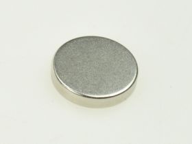 Magnes stały; cylindryczny; N38; 15mm; 3mm; niklowany; neodymowy