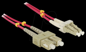 84684 Duplex-LWL, LC/SC, 50/125µ, 10m, OM4