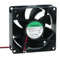 WEN. 12VDC 80x25 ŁOŻ.ŚLIZ.2 PRZEW.SUNON