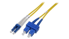 Patch Cord Światłowodowy Os2 Lc/Upc,Sc/Upc 5M Lszh Żółty Dk-2932-05