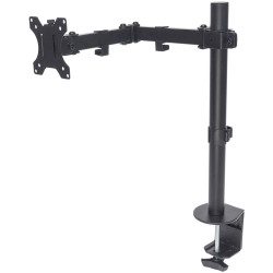 Manhattan 461542 Monitor desk mount adjustable 13-32" Black height-tilt-swivel