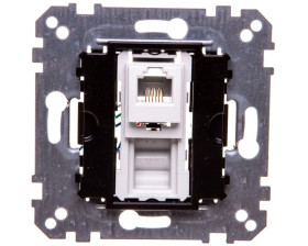 Merten Gniazdo telefoniczne pojedyncze RJ12 (6styków) MTN463500