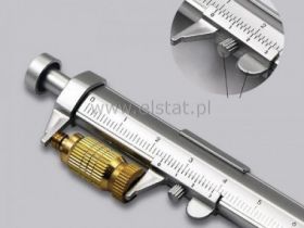 Suwmiarka z długopisem 0-100mm; 2w1; plastik