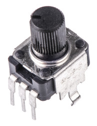 Potencjometr 10kΩ typ Obrotowy Alps Alpine średnica wału 6 mm 0.05W długość wału 15mm Otwór przezierny