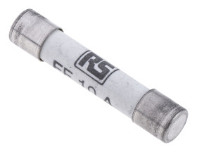 Bezpiecznik 10A 6.3 x 32mmFF 600V ac RS PRO