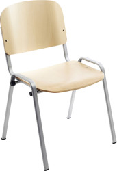 Rocada Krzesło dla gości 974VE szary, drewno (jasny) R974182 4 szt.