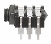 Gniazdo jack 6,3 stereo montażowe plastikowe