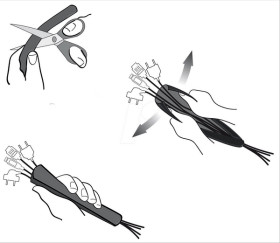 LTC 5110 Cable Sleeve, 6.6 ft, black