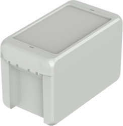 ABS enclosure, (L x W x H) 151 x 80 x 90 mm, light gray (RAL 7035), IP66, 96033135