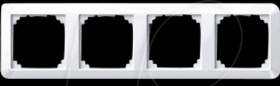 389425 1-M frame - 4-gang, active white, glossy