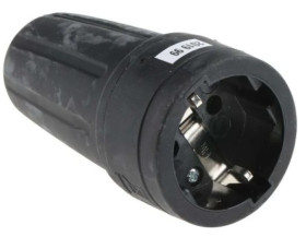 Gniazdo sieciowe, 16A, 250 V, 2P+E Typ F, niemieckie Schuko, RS PRO