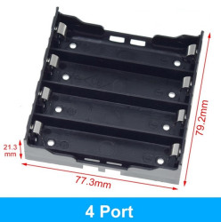 KOSZYK NA 4 AKUMULATORY 18650 (KOSZ-18650-4K)