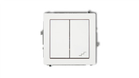 Deco Łącznik Jednobiegunowy Ze Schodowym (Wspólne Zasilanie) Biały Dwp-10.1