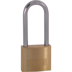 Kasp K12040L55D Brass Padlock - 40x55mm - Long Shackle