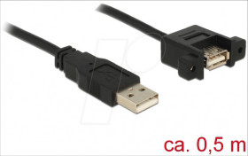 85461 Cable USB 2.0 A male &gt; USB 2.0 A female, 50 cm