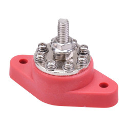 Red Positive M8 Stud 8 Point Power Distribution Post 150A