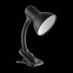 LATSA lampa biurkowa z klipsem 40W E27 stal + tworzywo czarna DL-3/B