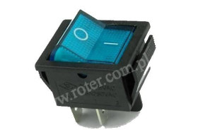 PRZEŁĄCZNIK PODŚWIETLANY NIEBIESKI AC