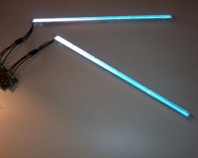Dwie potrójne kolorowe zimne katody RGB z inwerterem