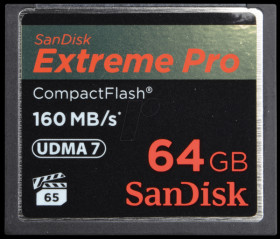 SDCFXPS-064G-X46 SanDisk Extreme Pro 160 MB/s 64 GB CF card
