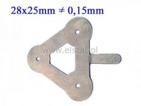 Blaszka do zgrzewania ogniw trójkąt 28x25mm 2szt