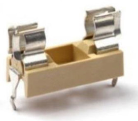 Open fuse holder, 5 x 20 mm, 6.3 A, 250 V, PCB mounting, 503500