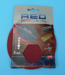 KRĄŻEK Z RZEPEM REDS 125mm K100 KPL=5szt