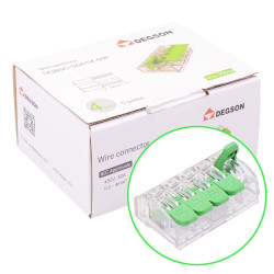 5 Way Spring Lever Terminal Block Connector 32A 450V - Box of 30