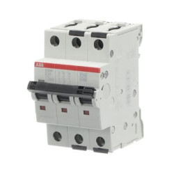 Wyłącznik nadprądowy MCB, Typ D, 3-biegunowy, 25A, 415V, 125V, ABB, S303