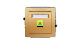 Deco Mechanizm Gniazda Światłowodowego/Optycznego Pojedynczego Złoty 29Dgop-1