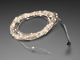 Adafruit Fixed Address NeoPixel LED Fairy Lights - 100 Wired LEDs