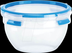 518096 EMSA CLIP &amp; CLOSE food storage container blue 1.1 l