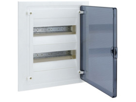 Rozdzielnica podtynkowa 24 modułowa 2x12M drzwi transparentne IP40 GOLF VF212TD HAGER