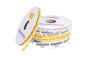 średnica przed 6.4mm Biały średnica po skurczeniu 3.2mm HellermannTyton 2:1 dł. 90m