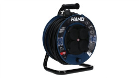 Przedłużacz Budowlany Zwijany Na Bębnie Rozgałęźnik Na 4 Gniazda 2P+Z 230V...