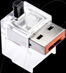 NC03P1OR Kabel Schloss, RJ45, 12 Stück, orange