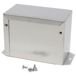 Hammond 1411FBFU Utility Metal Flanged Case 102x56x76mm Aluminium Natural