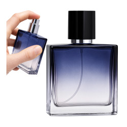 Butelka Szklana Na Perfumy Gradient Granatowy 50ml Męski Zapach