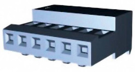 TE Connectivity Listwa kołkowa, żeńska, standardowa MTA-100 Ilość pinów 7 3-640442-7 1 szt.