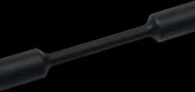 Heatshrink tubing, 3:1, (6/2 mm), PO, radiation crosslinked, black, 333-30600