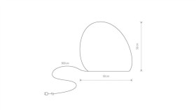 Świecący Kamień Ogrodowy Stone M 10580 Nowodvorski