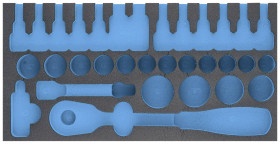 Wypełnienie piankowe Hazet 163-272L 163-272L Wymiary: (D x S) 342 mm x 172 mm