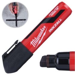 Marker budowlany INKZALL XL permanentny Czarny bardzo gruby 14,5mm MILWAUKEE