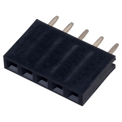 TruConnect 5 Way Single Row PCB Socket 2.54mm Pitch