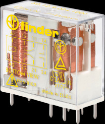 50.12.9.005.1000 Relays with positively driven contacts, 2 CO, 8 A, 5 V DC