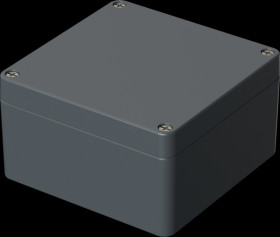 01125000 Aluminium housing, IP66, 160 x 160 x 90 mm
