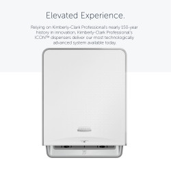 Dozownik ręczników szerokość: 33.5mm wysokość: 27.62mm Biały Zwijany ręcznik Plastik