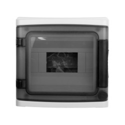 Rozdzielnica natynkowa HIGHT IP65 8 modułowa transparentne drzwi M-L 1x8 940.08