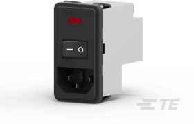 Filtr wejściowy złącza IEC 10A TE Connectivity Zatrzask