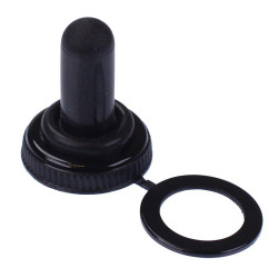 Black M12 Toggle Switch Cover W-70B